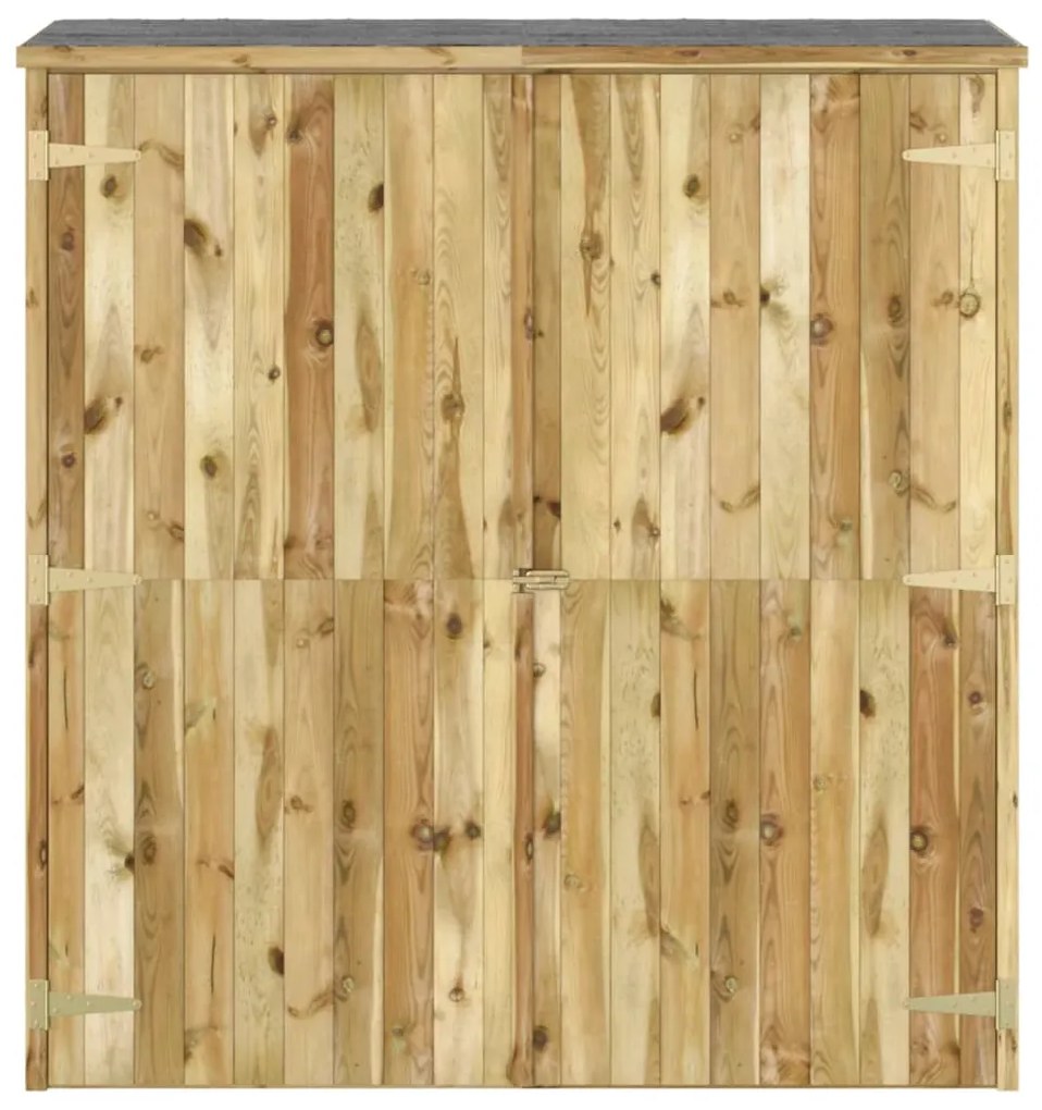 Abrigo p/ ferramentas de jardim 163x50x171 cm pinho maciço