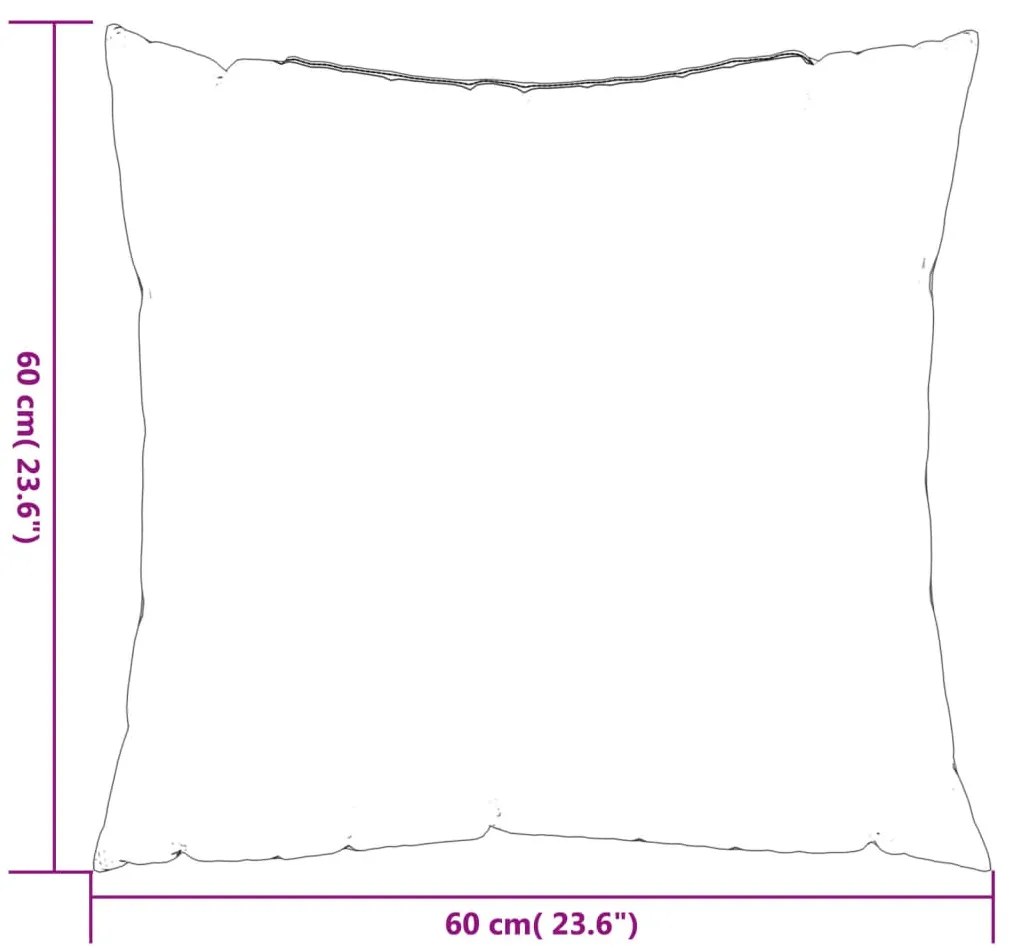 Almofadas de sofá 4 pcs 60x60 cm tecido azul