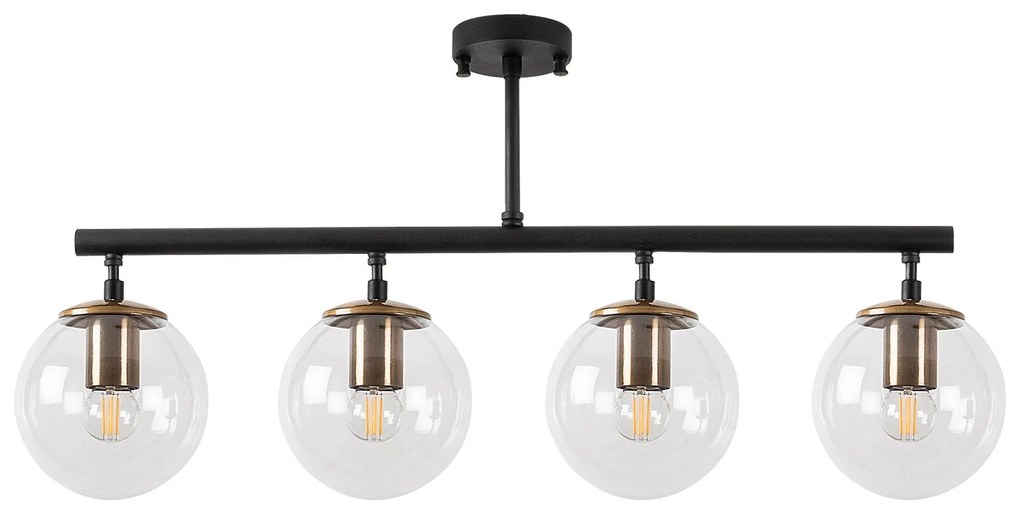 Chandelier Fazli – Preto Antigo – 70 x 15 x 35 cm
