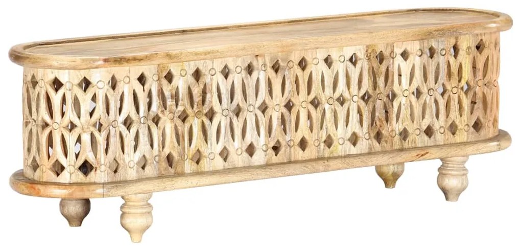 vidaXL Móvel de TV 120x30x40 cm madeira de mangueira maciça