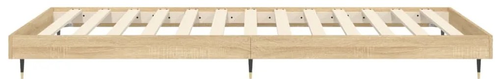 Estrutura cama s/ colchão derivados de madeira carvalho sonoma