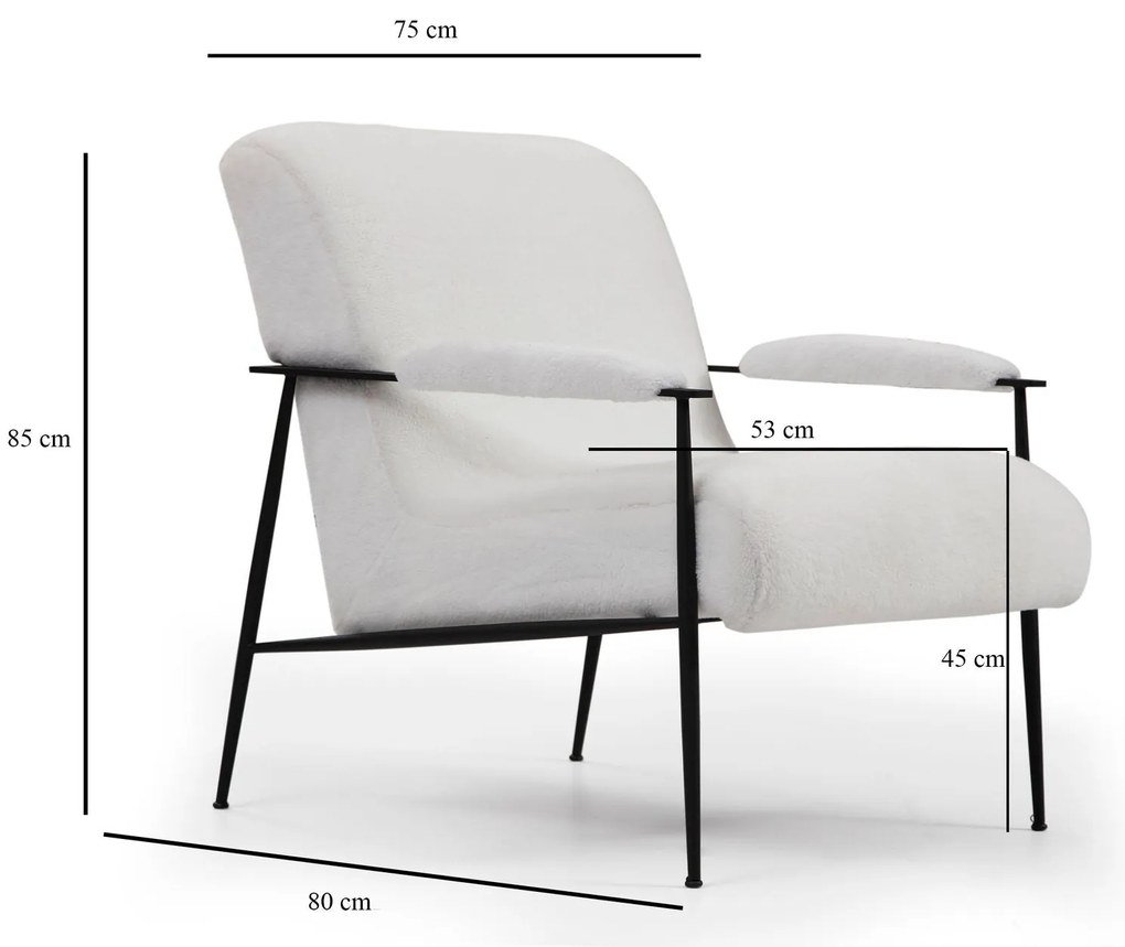 ****
Cadeirão Jazz – Branco – 75x80x85 cm
**