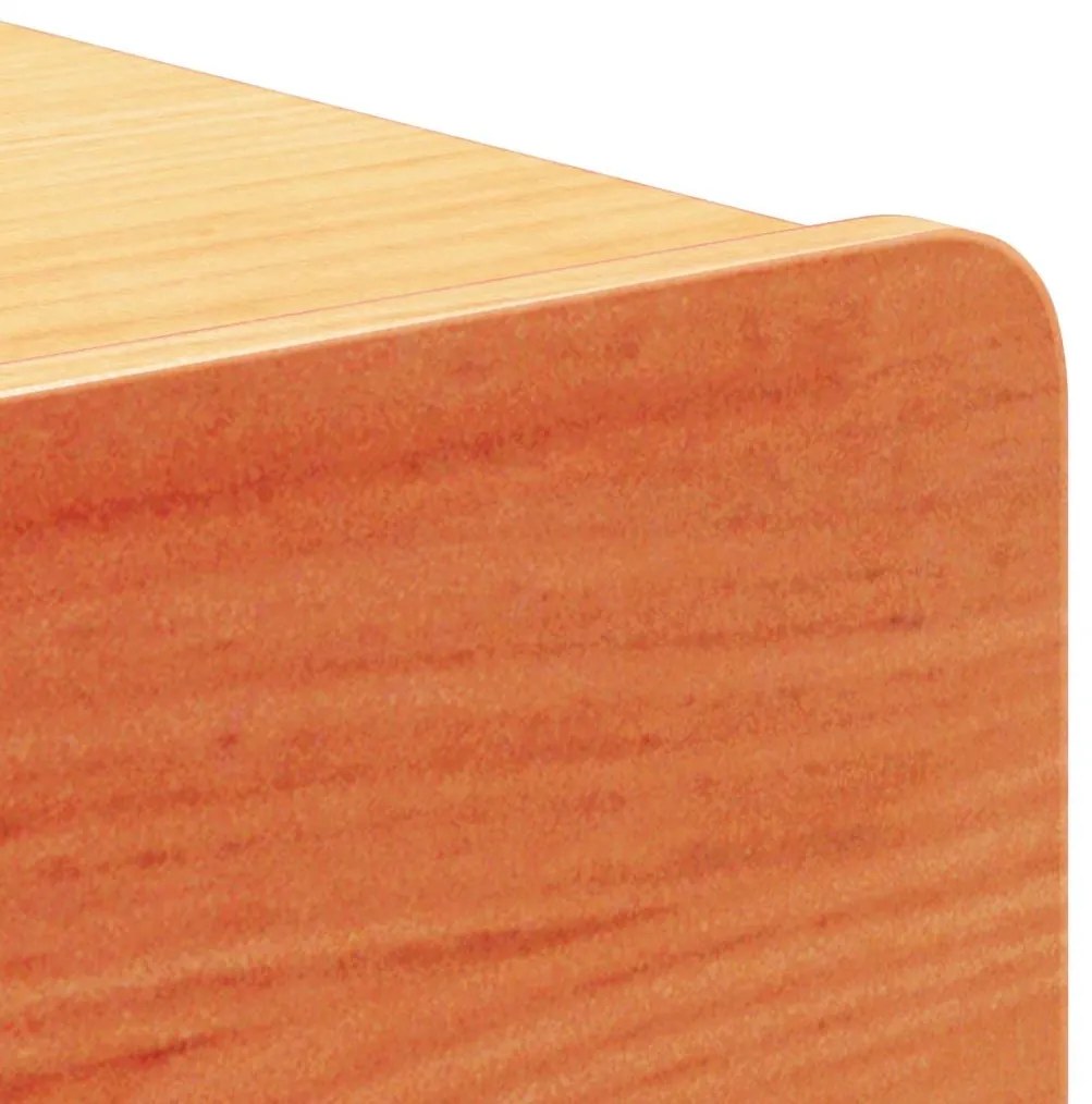 Mesa de Cabeceira Montada na Parede com gaveta Castanho-mel