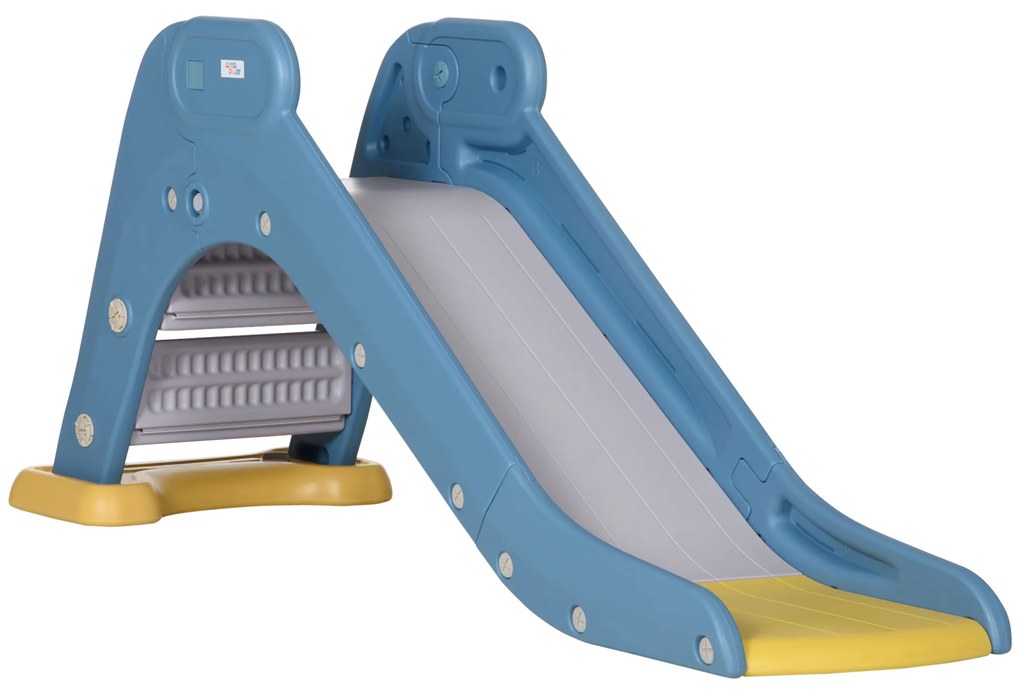 AIYAPLAY Escorrega para Crianças 18-48 Meses Escorrega Infantil com Escadas e 145x45x63cm Azul e Cinza | Aosom Portugal