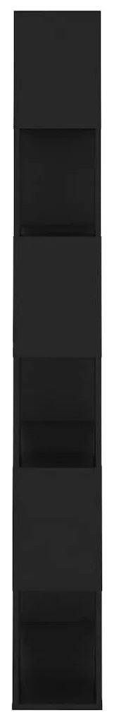 Estante/divisória 80x24x186 cm derivados de madeira preto