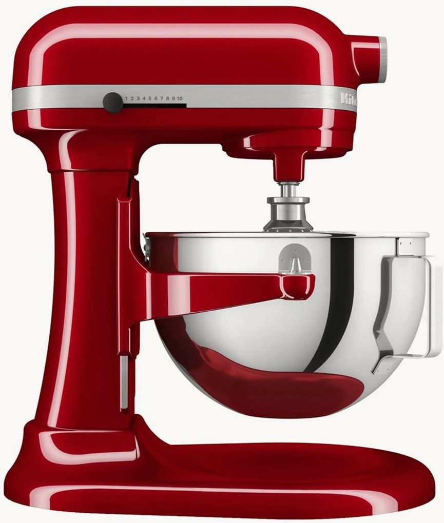Batedeira com taça Heavy Duty, vermelho império, 5 peças