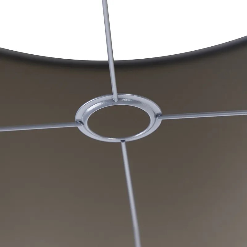 Abajur de veludo cinzento 50/50/25