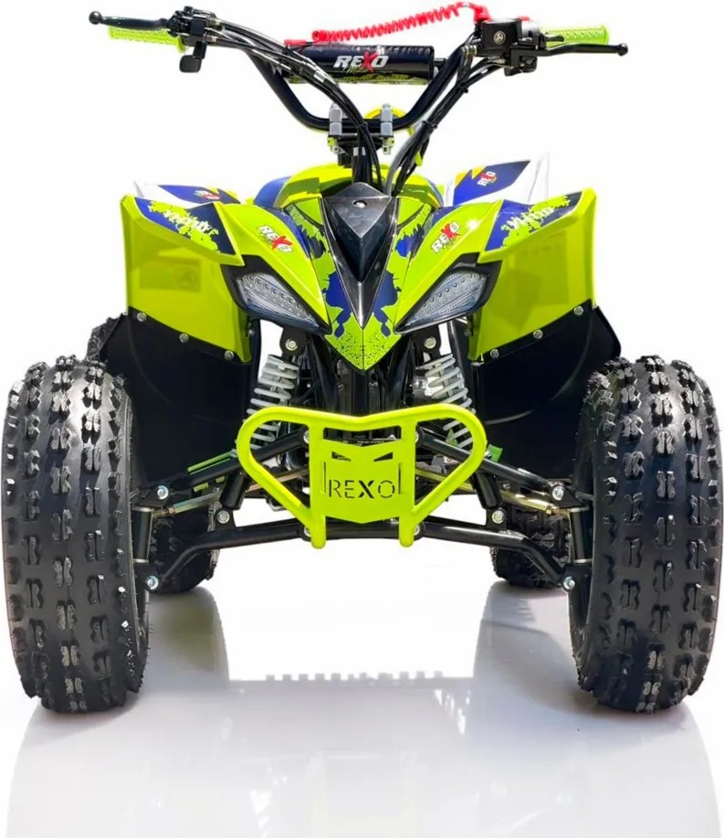 Mini moto 4 gasolina para crianças de 110 cc, REXO 4 Tempos YH110 Automática C/Marcha atrás e Limitador de velocidade Verde