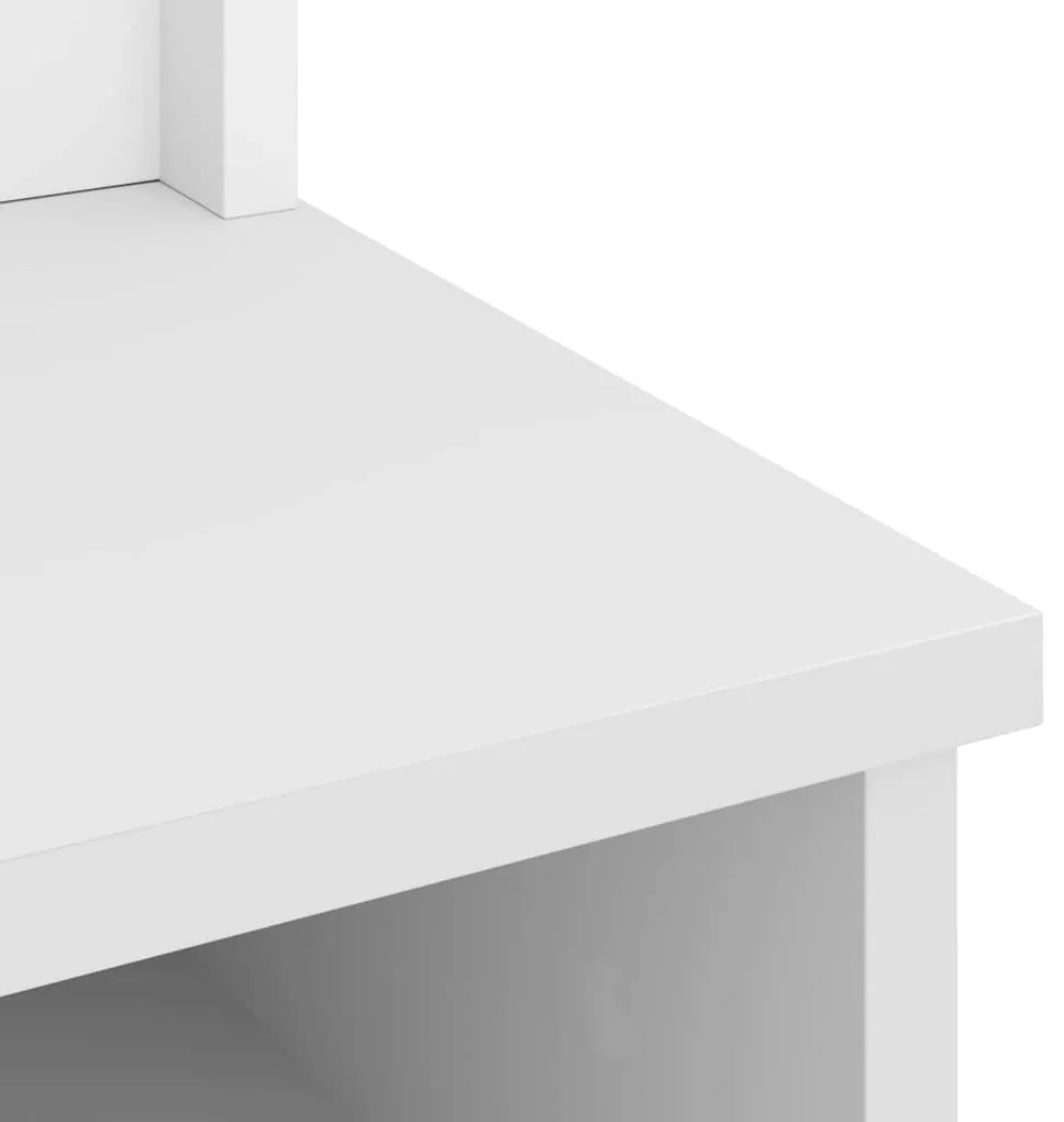 Árvore de Hall SANDNES Branca 87x40x159,5 cm Madeira Maciça de Pinho
