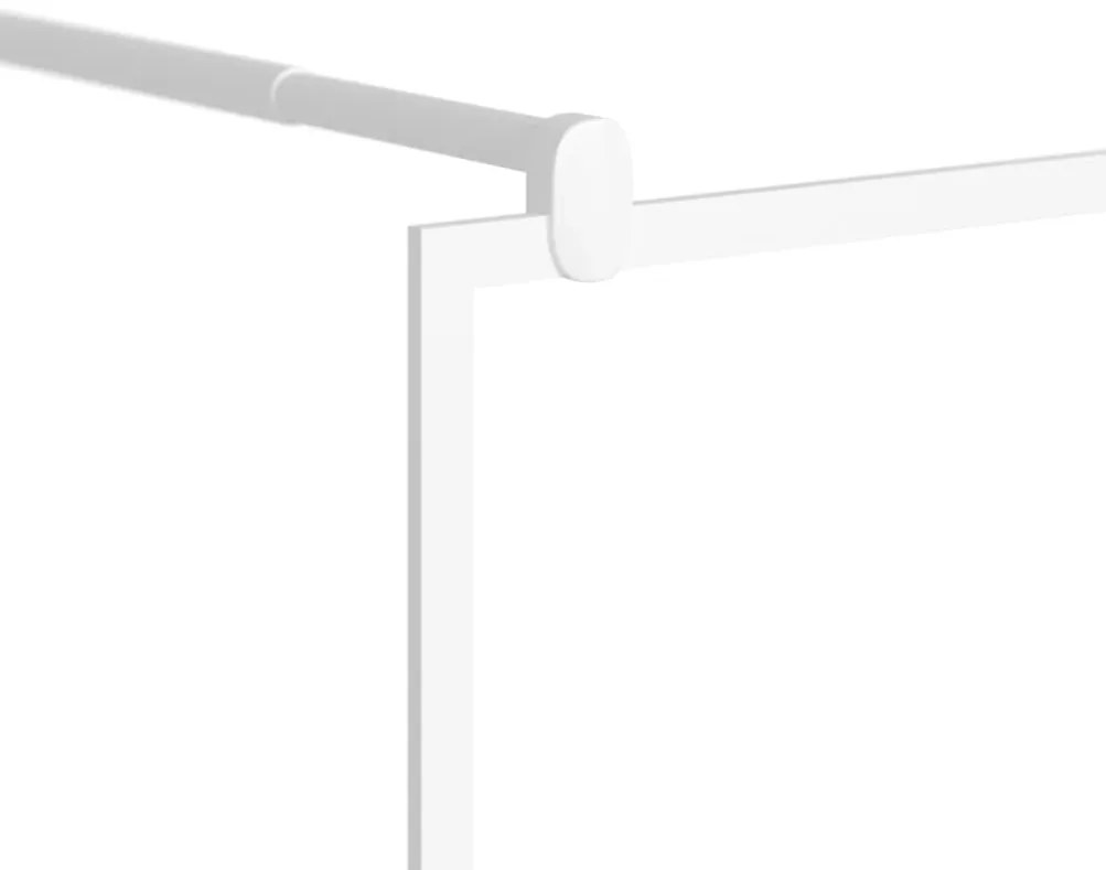 Divisória de chuveiro 100x195 cm vidro ESG branco