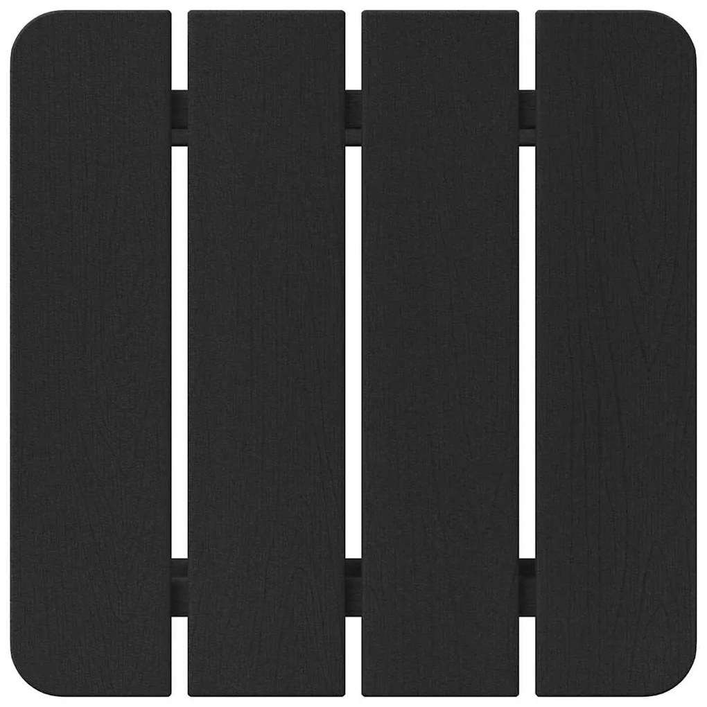 Mesa Lateral Adirondack Preto 38x38x45 cm HDPE