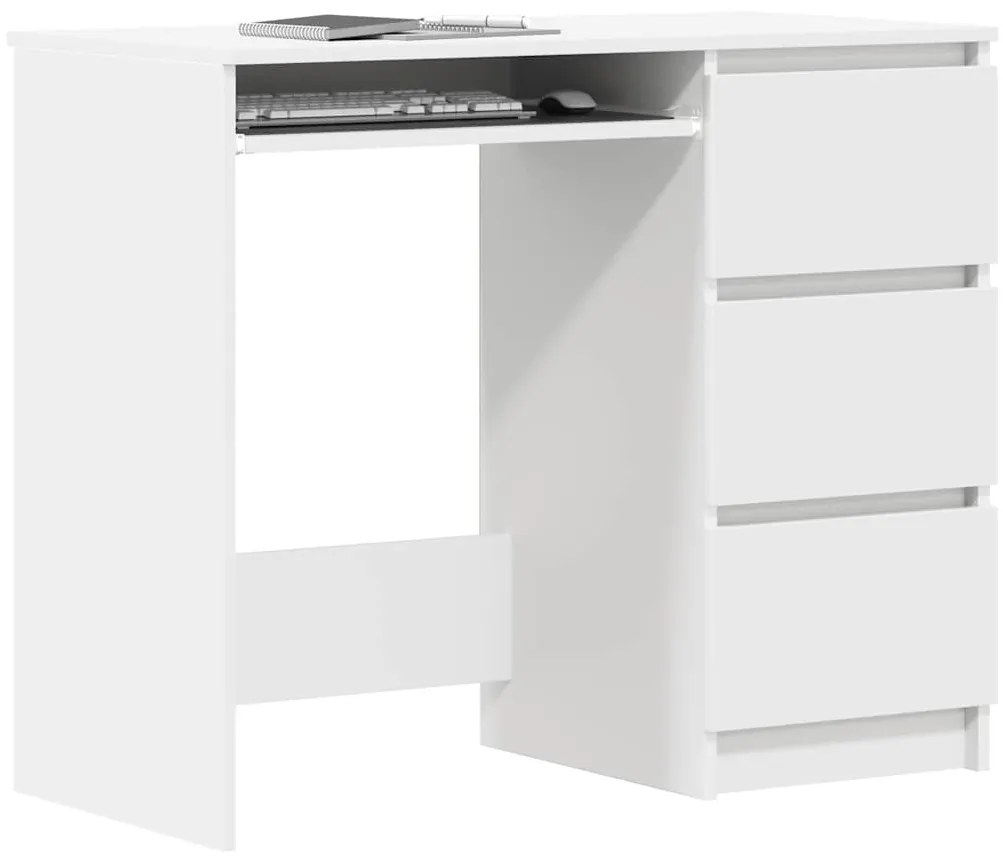 Secretária 90x45x76 cm derivados de madeira branco