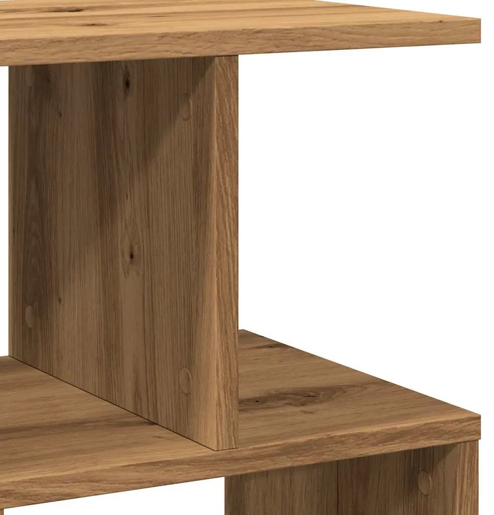 Mesa cabeceira 40x35x50 cm derivados madeira carvalho artisiano