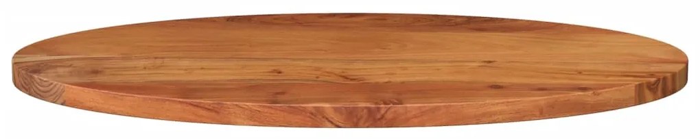 Tampo de mesa oval 80x40x3,8 cm madeira de acácia maciça