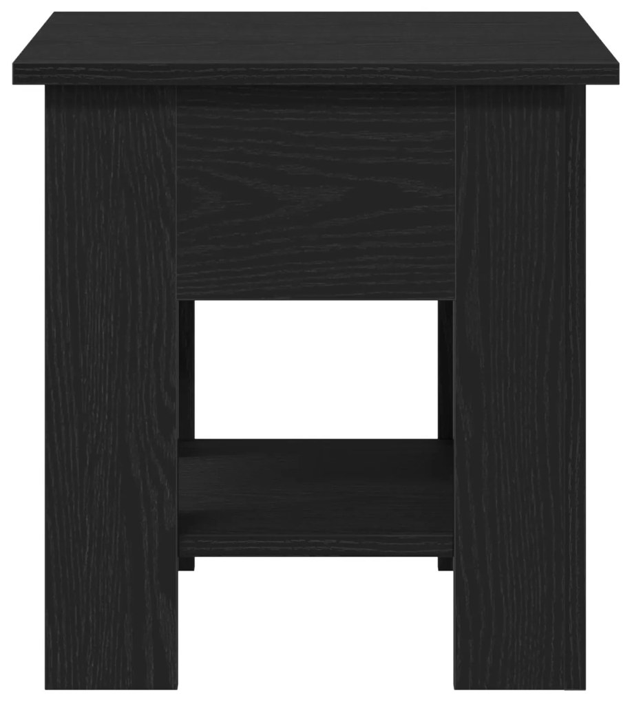 Mesa de Centro vidaXL Carvalho Preto 40x40x42 cm Madeira de Engenharia