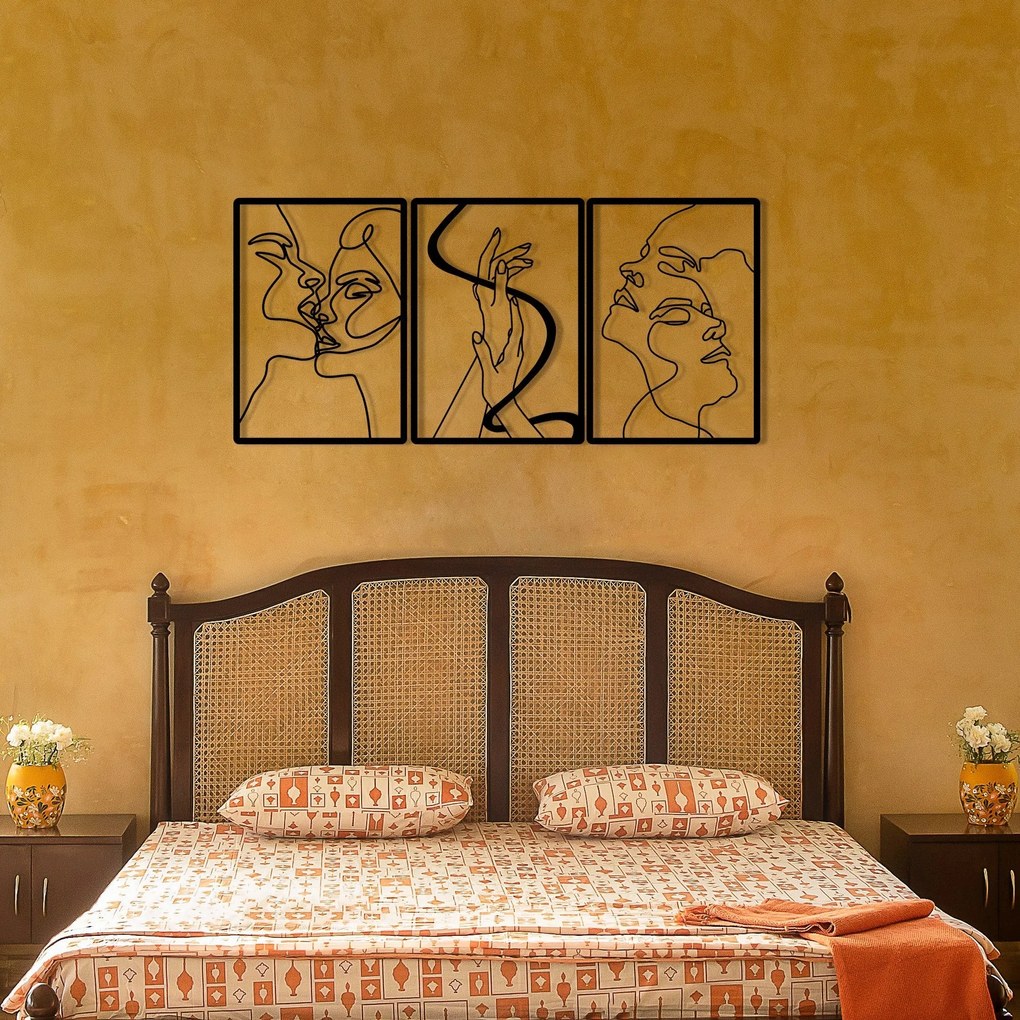 Acessório Decorativo de Parede The Unity Of Love – Preto – 109 x 50 cm