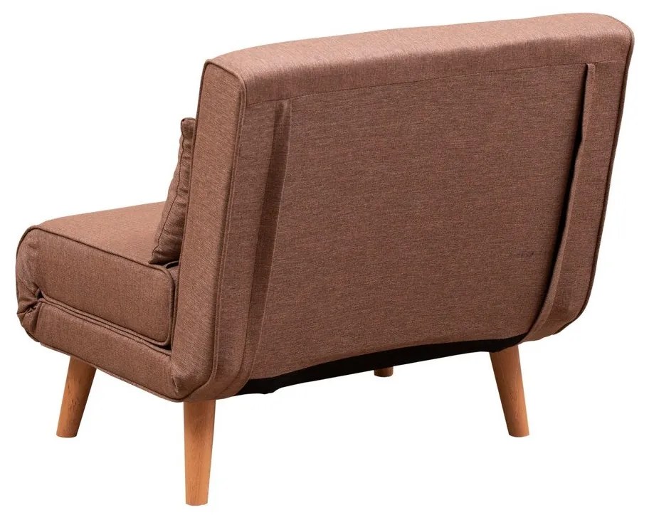 Sofá-Cama 1 Lugar Folde – Castanho – 180 x 80 cm