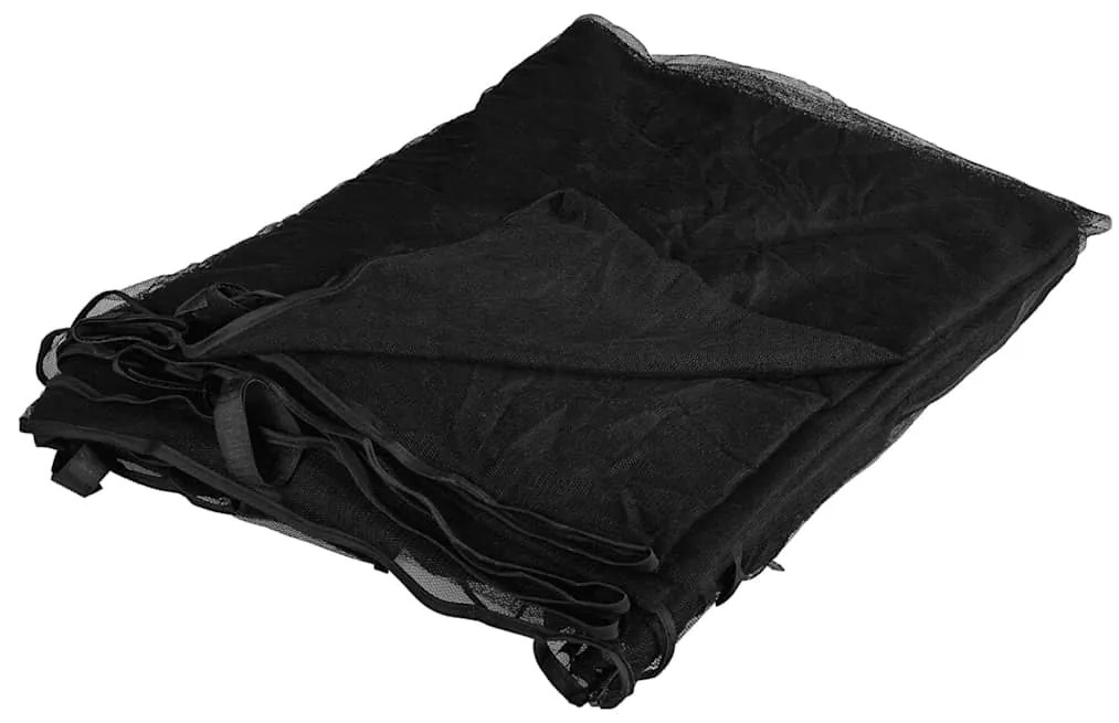 Rede mosquiteira p/ interior exterior malha preto 300x300x200cm