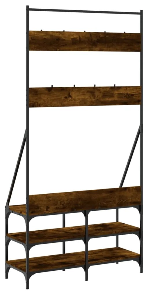Conjunto de Entrada - Bengaleiro c/ arrumação de calçado 90x34x184 cm