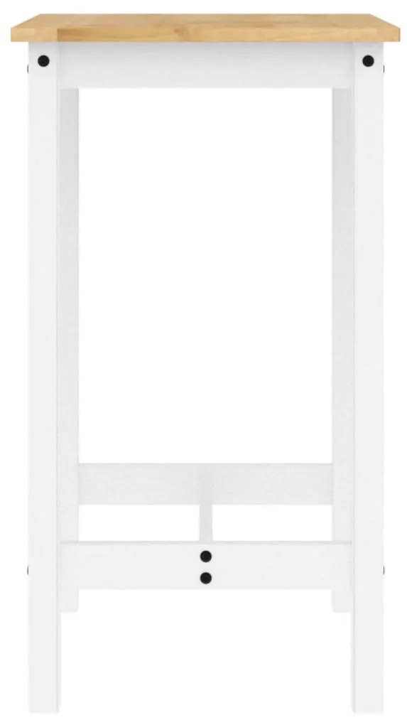 5 pcs conjunto de bar pinho maciço branco