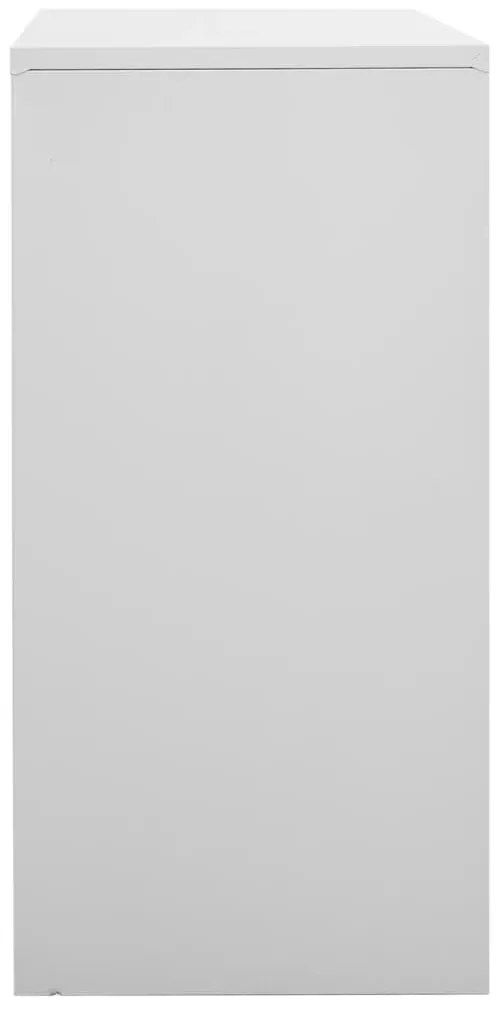 Cacifos 2 pcs 90x45x92,5 cm aço cinzento-claro