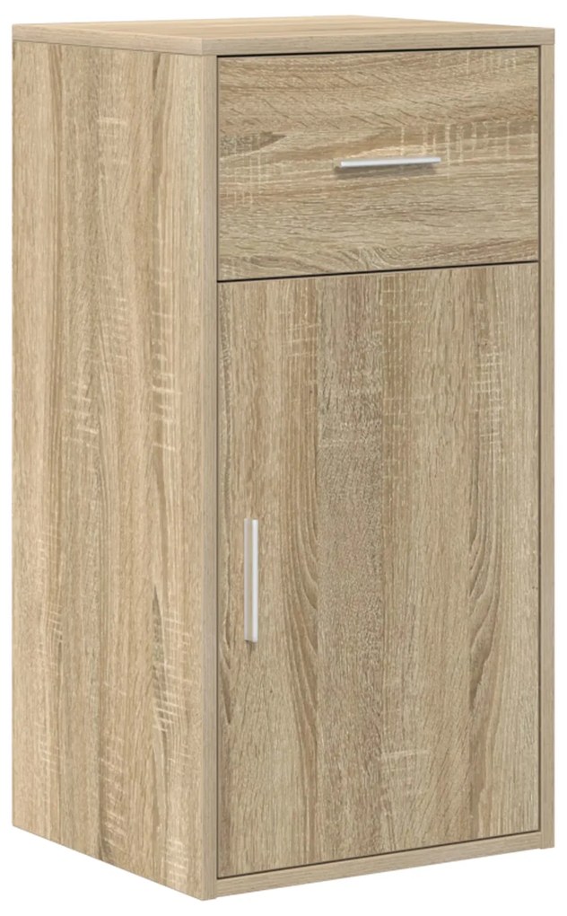 mesa de canto Carvalho Sonoma 102x88x75 cm Madeira Engenheirada