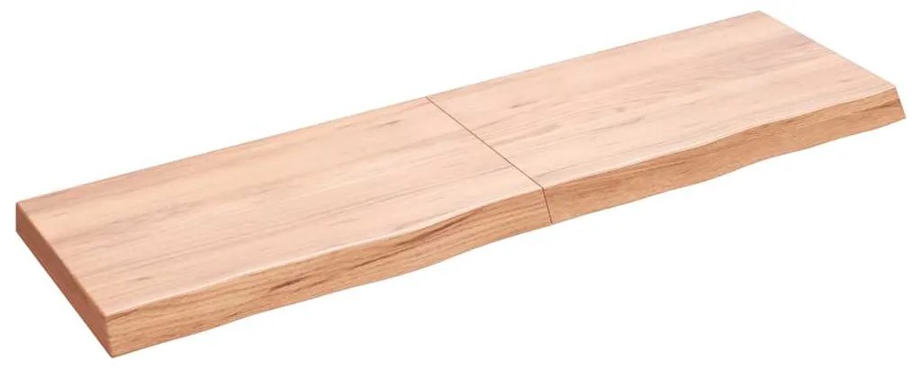 Prateleira de parede 140x40x(2-6) cm carvalho tratado castanho