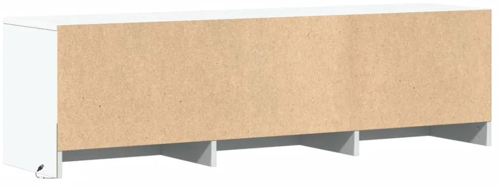 Móvel de TV 140x34x50 cm derivados de madeira branco