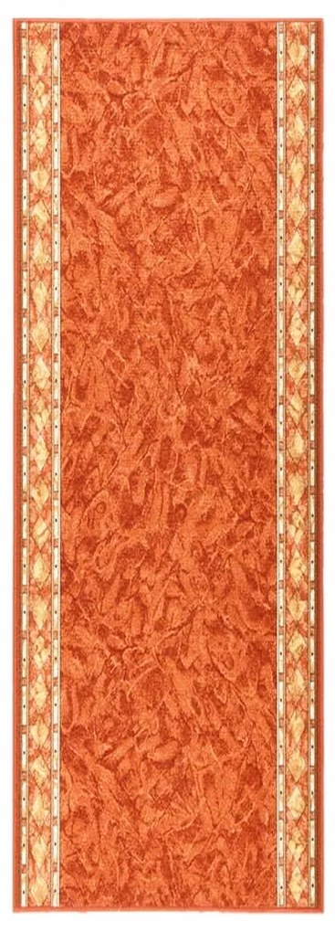 Tapete/passadeira antiderrapante 80x250 cm terracota