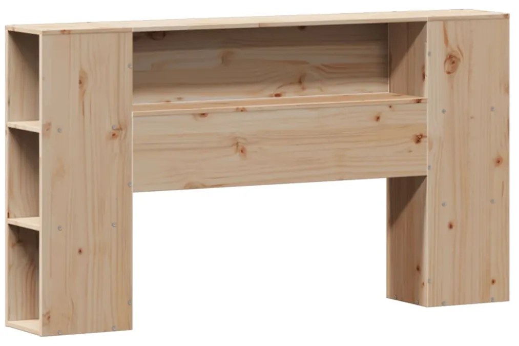 Cama com estante sem colchão 160x200 cm pinho maciço