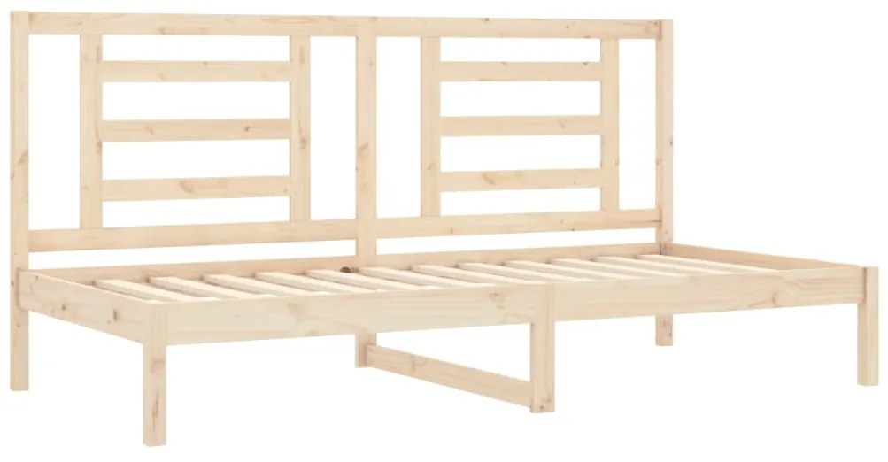 Sofá-cama sem colchão 90x200 cm madeira de pinho maciça