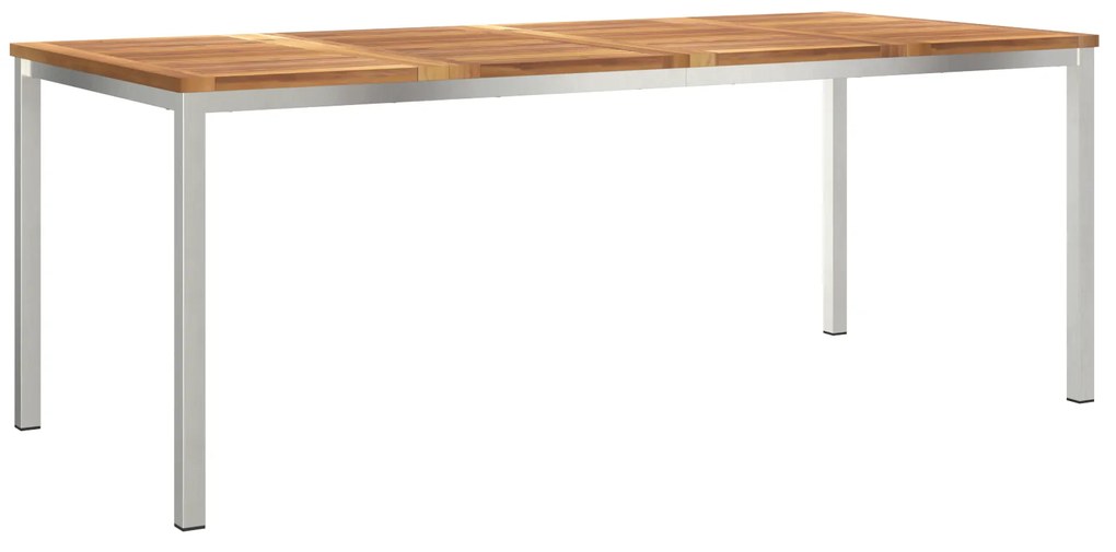 Conjunto de Jantar para Jardim vidaXL de 7 Peças Madeira Sólida Teca
