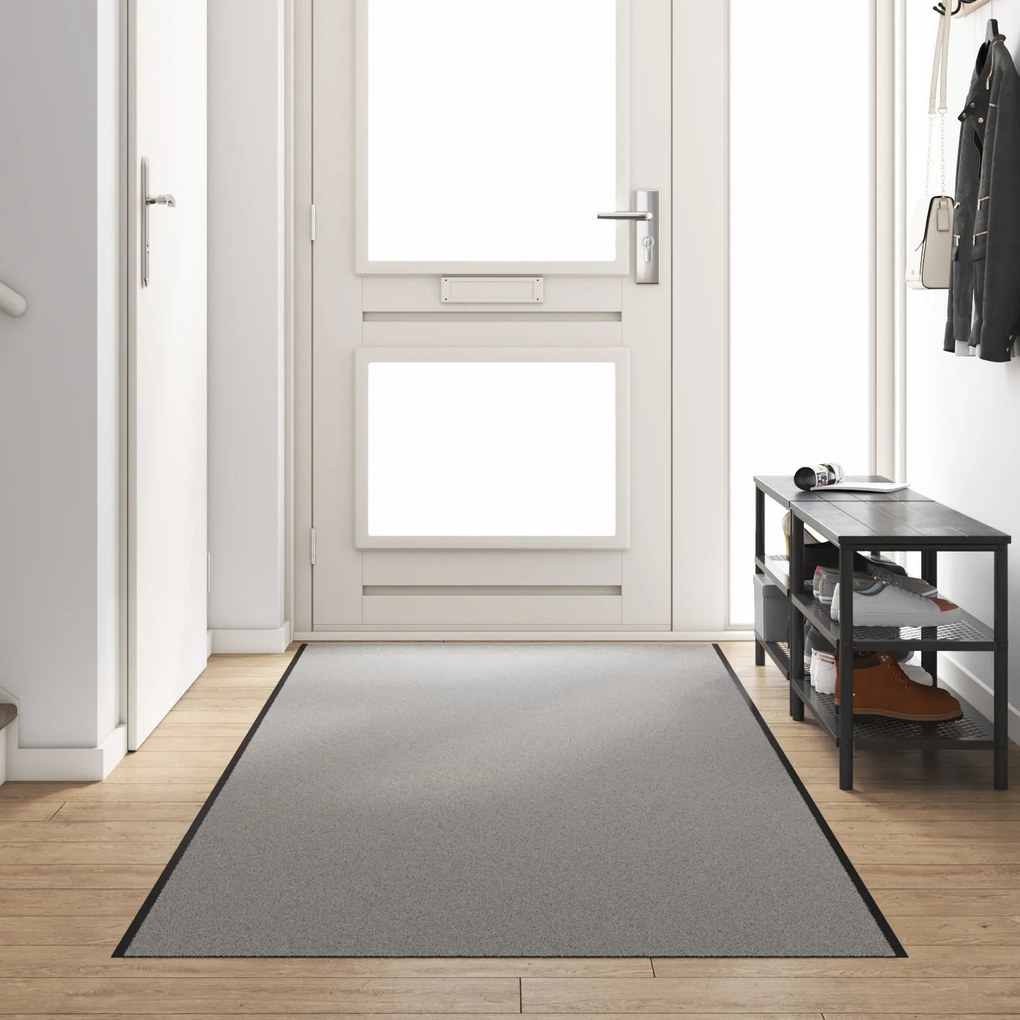 Tapete Retangular vidaXL Cinza 120x350 cm