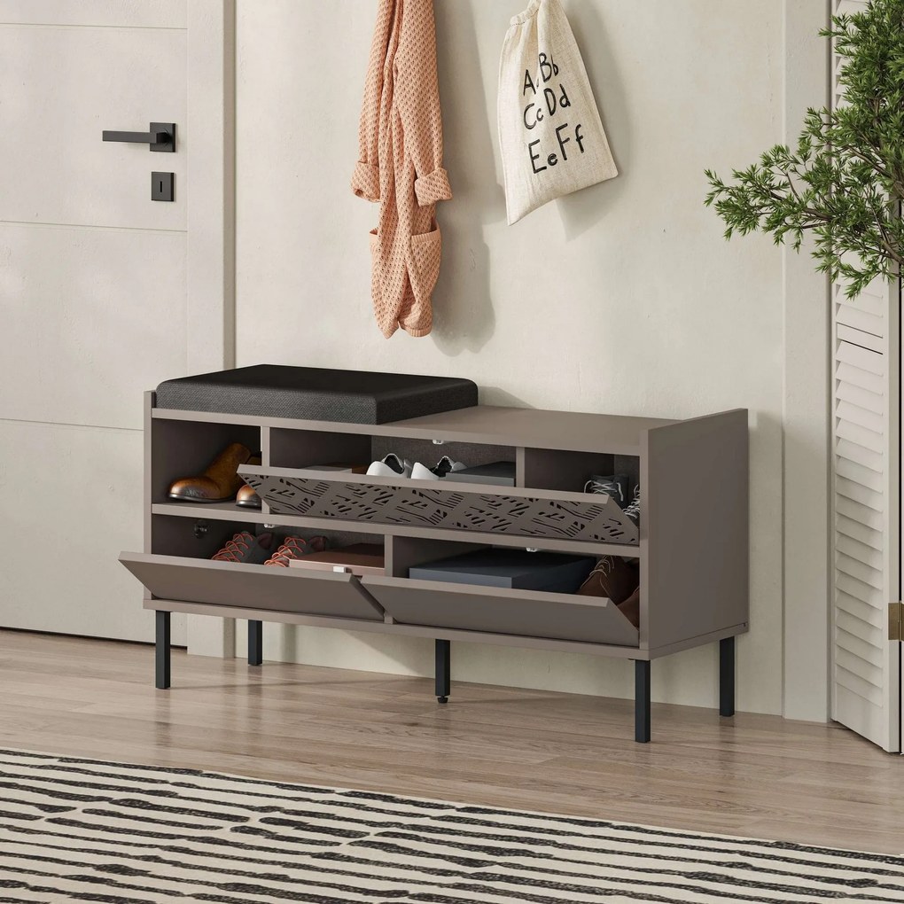 Hall Stand Berlin BC – Nogueira – 120x200x35 cm