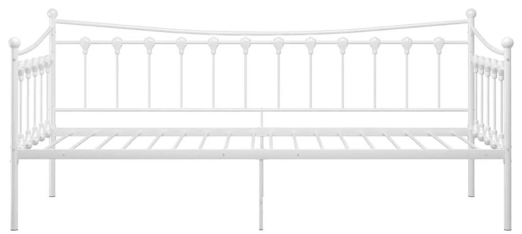 Sofá-cama 90x200 cm metal branco