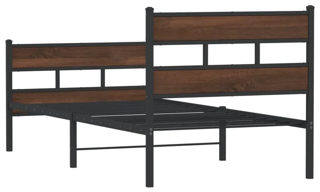 Cama sem colchão com cabeceira e pés 100x200 cm