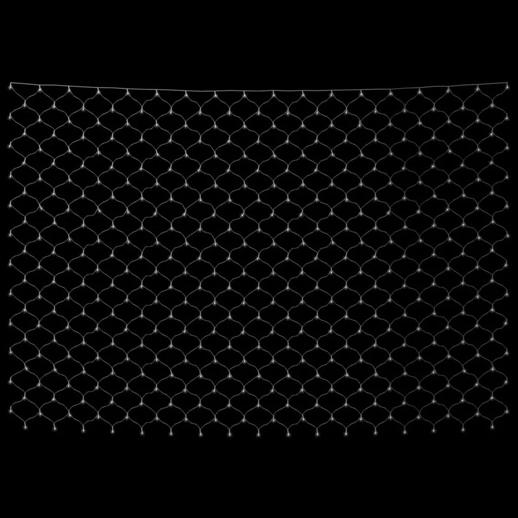 Rede luzes de natal 4x4 m 544 luzes LED int/ext branco frio