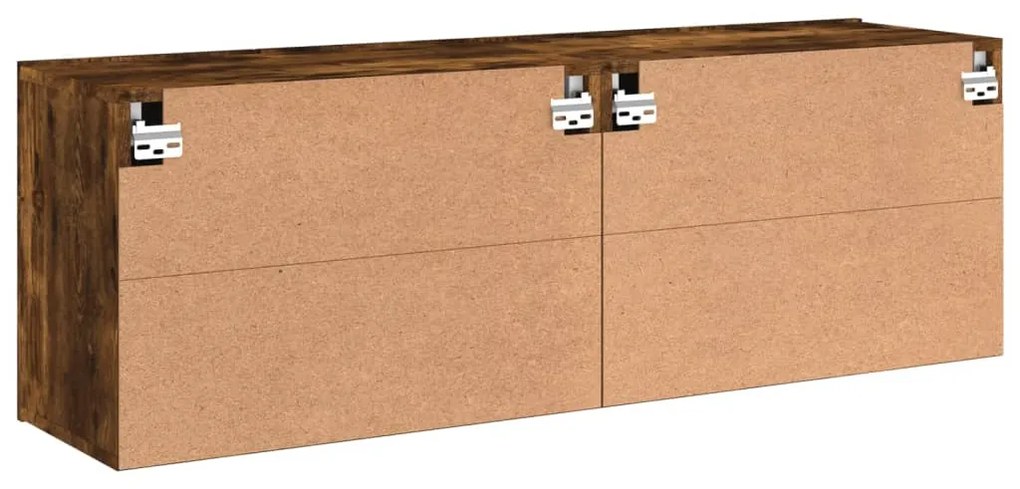 Móveis de parede para TV 2 pcs 60x30x41 cm carvalho fumado