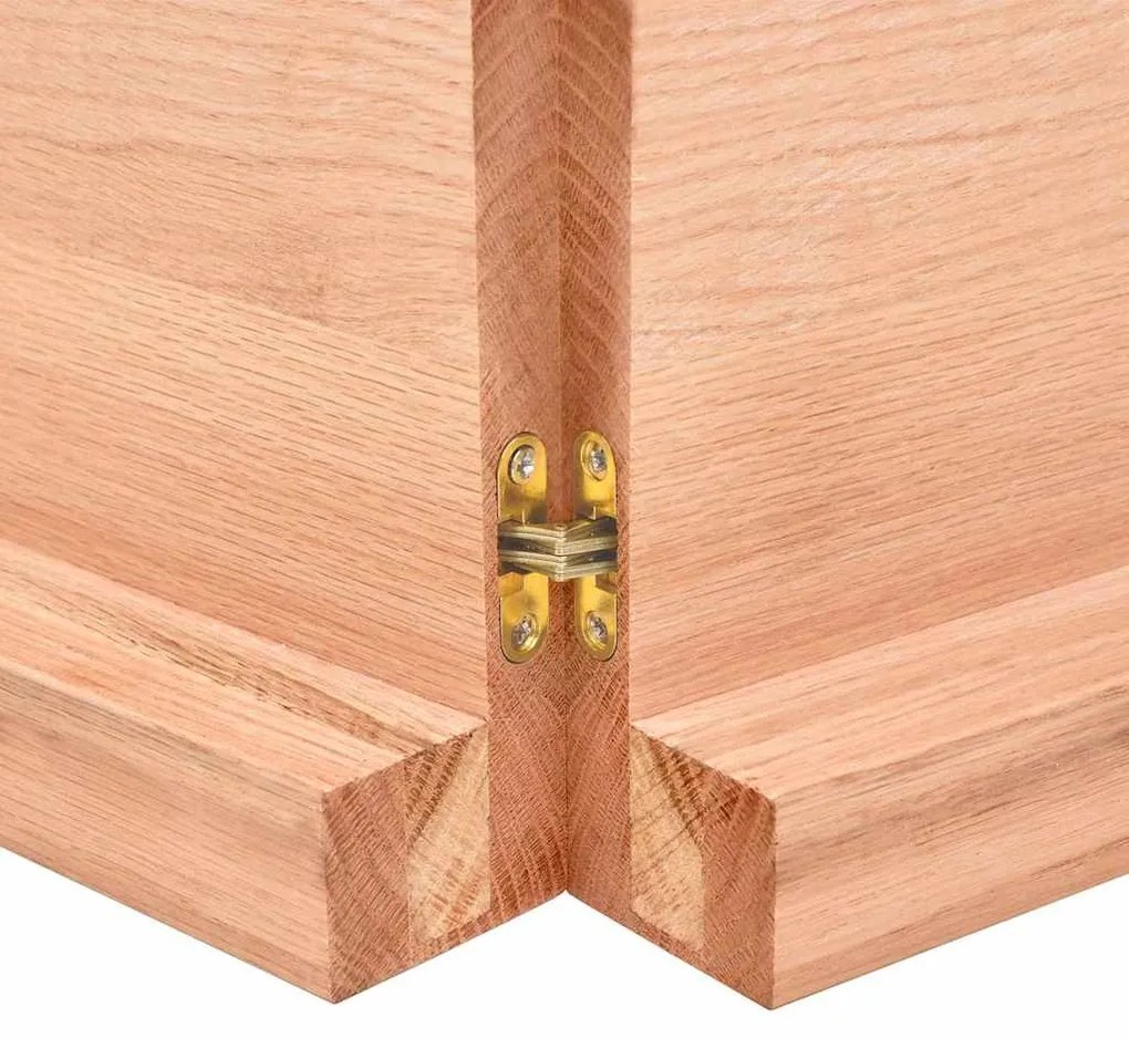 Prateleira de parede 180x50x(2-6) cm carvalho tratado castanho