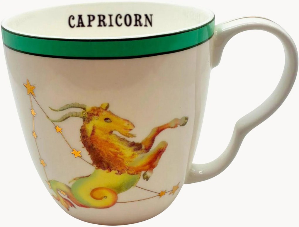 Caneca em porcelana fine bone china Capricorn