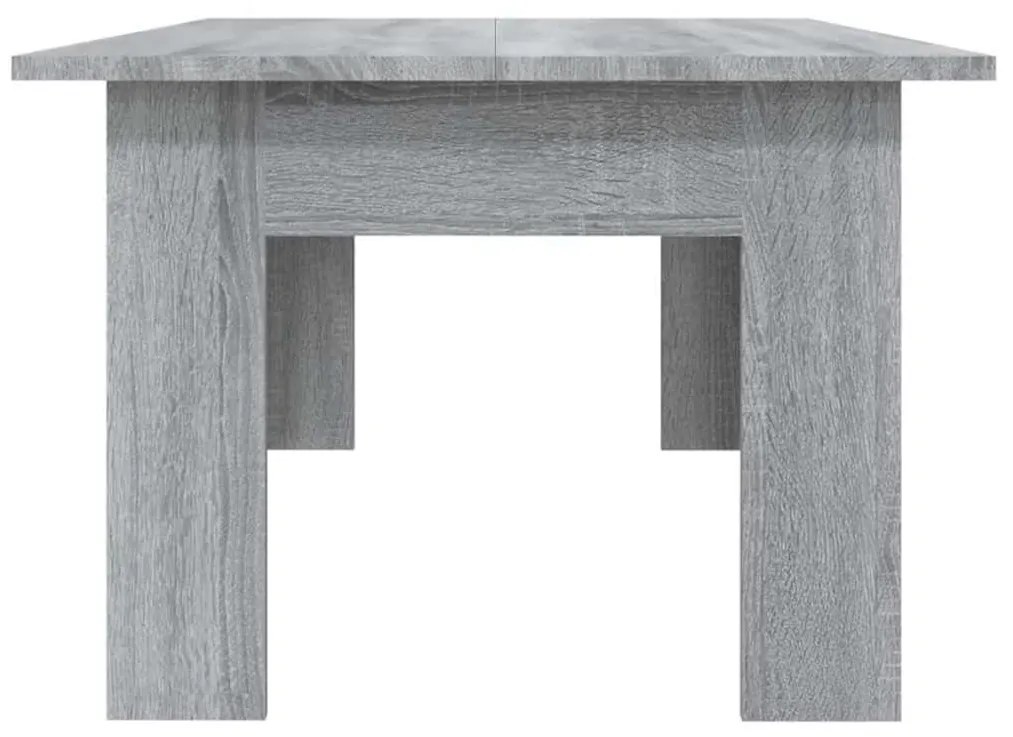 Mesa de centro 100x60x42cm derivados de madeira cinzento sonoma