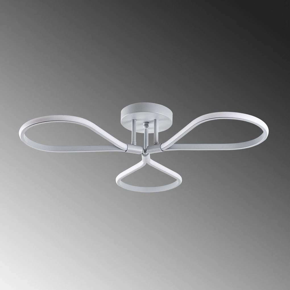 Candeeiro de Teto Damla – Cinza – 68 cm x 14 cm x 68 cm