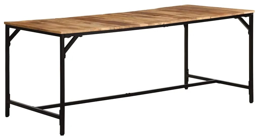 Mesa de jantar 180x90x75 cm madeira de mangueira maciça