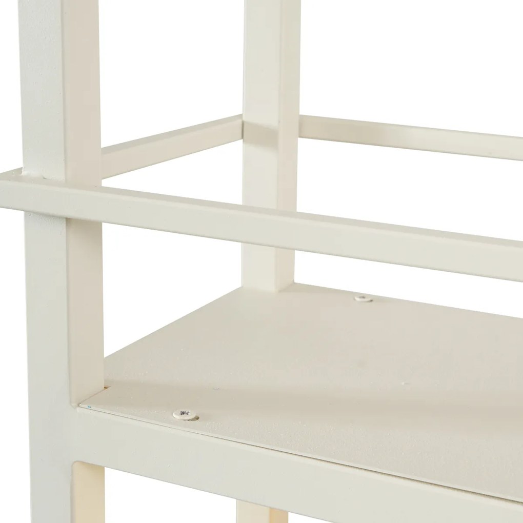 Candeeiro suspenso industrial bege 4 luzes - Cage Rack Industrial