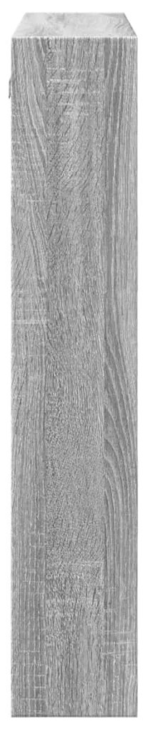 Armário parede 80x15x80 cm derivados de madeira cinza sonoma