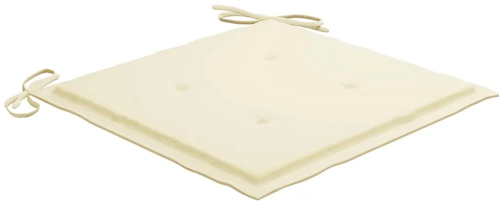 Cadeiras de jardim dobráveis c/ almofadões 6 pcs acácia maciça