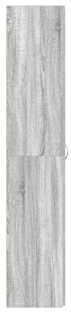 Cabide de Sapatos Cinza Sonoma 80x35,5x180 cm Madeira Engineered