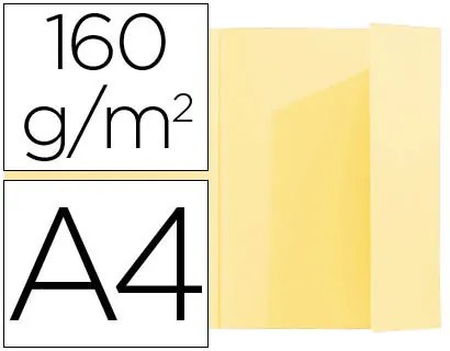 Classificador Exacompta Din A4 Amarelo 160 gr com Aba Interior