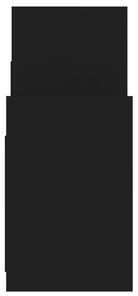 Móvel de apoio 60x26x60 cm derivados de madeira preto