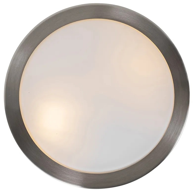 Candeeiro de teto exterior moderno em aço 23 cm IP44 - Flavi Moderno